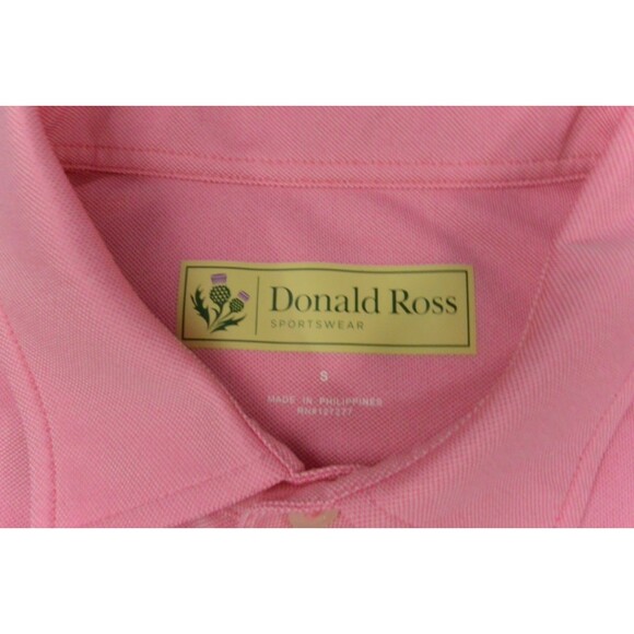 Donald Ross Shirt Mens Small‎ Pink Golf Stretch - Picture 4 of 9